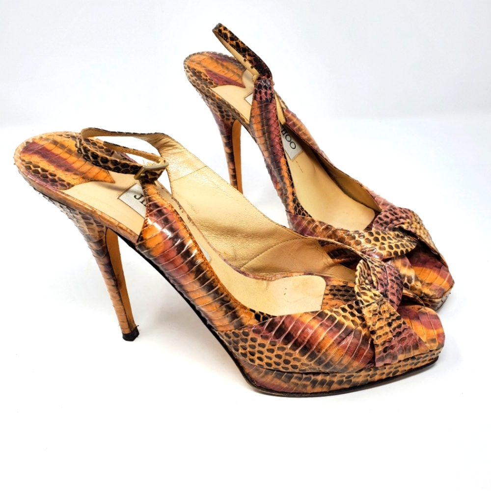 Jimmy Choo Snakeskin Pumps
